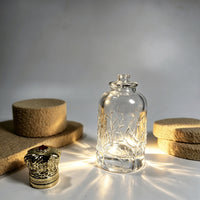 Vintage Embossed Glass Perfume Spray Bottle 100ml
