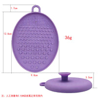 Silicone Makeup Brush and Sponge Cleaning Mat with Suction Cups