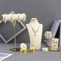 Velvet Jewelry Display Stand for Rings, Necklaces, Bracelets, Earrings and Pendants