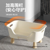 Luxury All-Season Cat Bed with Integrated Toy and Wind Protection for Small Spaces, Chew-Resistant
