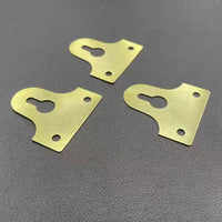 Large Gold Curved Picture Frame Hangers with Screws, 2-Pack