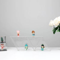 Clear Acrylic Stackable Display Case with Open Side for Collectibles and Figurines