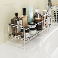 Minimalist Bathroom Storage Shelf for Vanity and Toothbrush