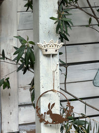 Cast Iron Crown Wall Hook Garden Decor