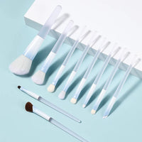 Chen Yuanyuan Signature 10-Piece Makeup Brush Set with Optional Bear Pouch