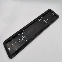 Rhinestone European License Plate Frame Bling Crystal Stainless Steel Acrylic Car Tag Holder