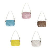 Hand-Woven Rattan Bicycle Basket for Kids - INS Style Toy Storage