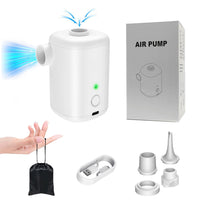 Mini Portable USB Rechargeable Air Pump for Inflatables and Car Use, Dual-Function Inflate/Deflate