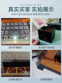 Acrylic Jewelry Display Blocks for Photography and Showcase, Reflective Base for Rings, Necklaces, Earrings
