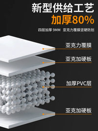 PVC Pipe Cover for Sewer Pipes, Gas Pipes, Bathroom, Balcony - Acrylic Carbon Crystal Board Decorative Shield