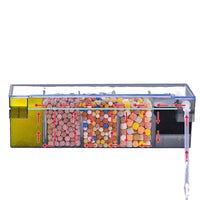 Aquarium Hang-On Filter Box with Water Circulation for Small Fish and Turtle Tanks