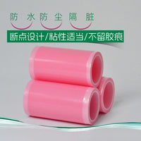 Disposable Dental Barrier Film Toilet Seat Cover for Travel and Hotels, Self-Adhesive, 3.5 Mil Thickness