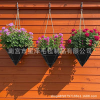 Felt Cone Hanging Planter Basket Liner, Non-Woven Plant Pot Replacement Liner for Outdoor Plants