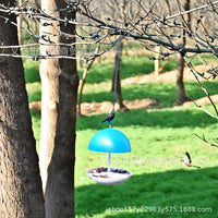 Mushroom Head Outdoor Bird Feeder for Garden & Yard, Rainproof Hanging Wild Bird Feeder