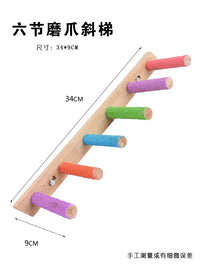 Bird Perch Sanded Stand Pole Parrot Claw Grinding Teeth Grinding Stand Bar Budgie Cockatiel Wooden Stick Toy Cage Perch Accessories