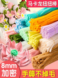 Twist Stick Flower Bouquet DIY Material Kit - Dense Chenille Stems for Sunflower Craft
