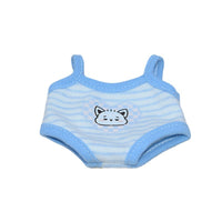Doll Clothes for 10cm/20cm Cotton Dolls, Cute Romper Jumpsuit Outfit