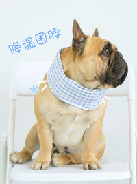 Pet Cooling Bandana for Dogs - Summer Heat Relief Ice Collar for French Bulldogs, Corgis, and English Bulldogs