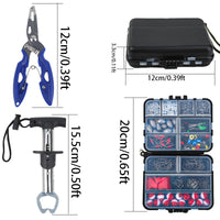 Fishing Pliers and Fish Gripper Set, Lure Pliers, Hook Remover, Fishing Tools and Accessories, Fishing Gift