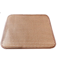 Pet Cooling Mat Rattan Weave Summer Pad for Dogs and Cats