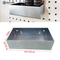 Metal Pegboard Storage Box Wall Mounted Organizer for Tools and Hardware Display