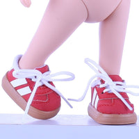24cm Potato Doll Shoes - Leather, Canvas, Board, and German Trainer Styles