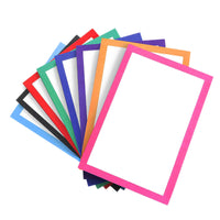 Art Sketchbook Mat Board with Decorative Borders for Artwork Display - 10 Sheets