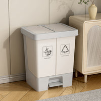 Large Pedal Trash Can with Wheels for Home Kitchen or Commercial Use, Smart Sensor Option, Lidded