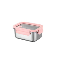 Hongjunda 316L Stainless Steel Lunch Box with Lid, Microwaveable Food Container, Refrigerator Storage