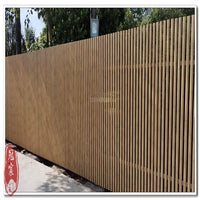 Wood Grain Zinc Steel Fence Panel, Durable and Realistic Wood Look
