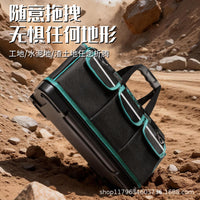 Jianai Bang Heavy Duty Canvas Oxford Cloth Electrician Carpenter Tool Bag with Reinforced Plastic Bottom