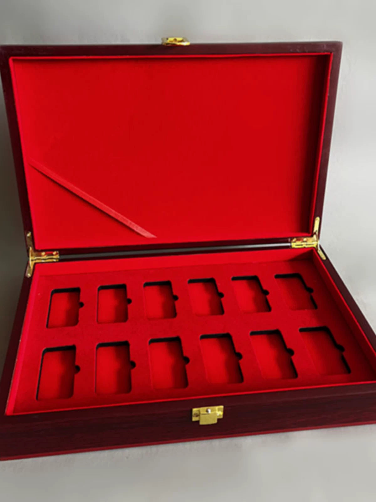 Wooden Gold Bar & Coin Storage Box with Engraving Option