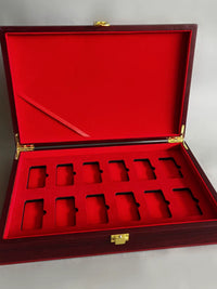Wooden Gold Bar & Coin Storage Box with Engraving Option