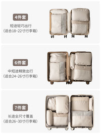 Travel Compression Packing Cubes for Luggage, Clothes Organizer Bags