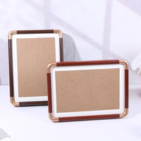 PVC Faux Bronze Corner Hollow Photo Frame for Calligraphy and Art Display
