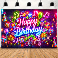Customizable Birthday Party Backdrop Banner Polyester Photography Prop