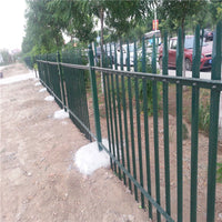 Powder-Coated Zinc Steel Fence Panel for Villas and Yards, Double-Bent Isolation Barrier