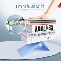 Acrylic Bookends Clear Minimalist Desktop Book Holder for Students