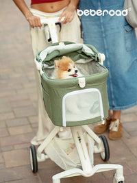 beberoad TT Pet Stroller for Small Dogs and Cats - Lightweight, Foldable, Detachable Carrier