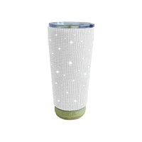 20oz Rhinestone Bluetooth Speaker Stainless Steel Insulated Tumbler with Handle, Double-Wall Vacuum Car Cup