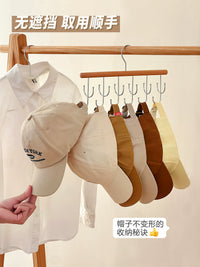 Over-the-Door Hat Organizer Rack for Baseball Caps and Bags