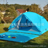 20D Silicone Coated Ultralight 2-Person 4-Season Backpacking Tent for Camping, Hiking, and Mountaineering