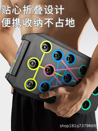 Portable Foldable Push-Up Board with 30 Holes for Home & Outdoor Fitness, Unisex