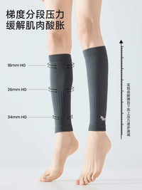 Compression Leg Sleeves for Running & Fitness - Temperature-Sensitive Color Change, Slimming Support