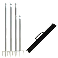 Adjustable Tent Pole Set for Outdoor Canopy, Awning, and Tarp Support