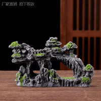 Artificial Mountain Rockery Bonsai Ornament for Aquarium and Micro Landscape Decor