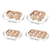 Silicone Ice Cube Tray with Lid, Press-Type Easy Release Ice Ball Maker for Homemade Ice
