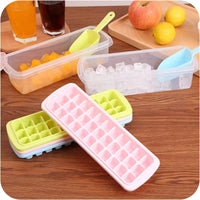 Ice Cube Tray Set with Lid, Food-Grade Silicone Ice Molds for Whiskey and Cocktails, Easy Release Ice Maker