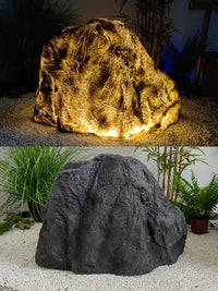 Outdoor Luminous Stone Lamp Garden Landscape Light Fiberglass Rock Ornament