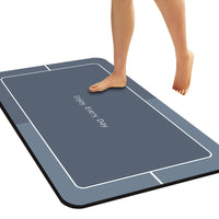 Diatomaceous Earth Bath Mat Super Absorbent Non-Slip Quick Dry Floor Mat for Bathroom Entryway